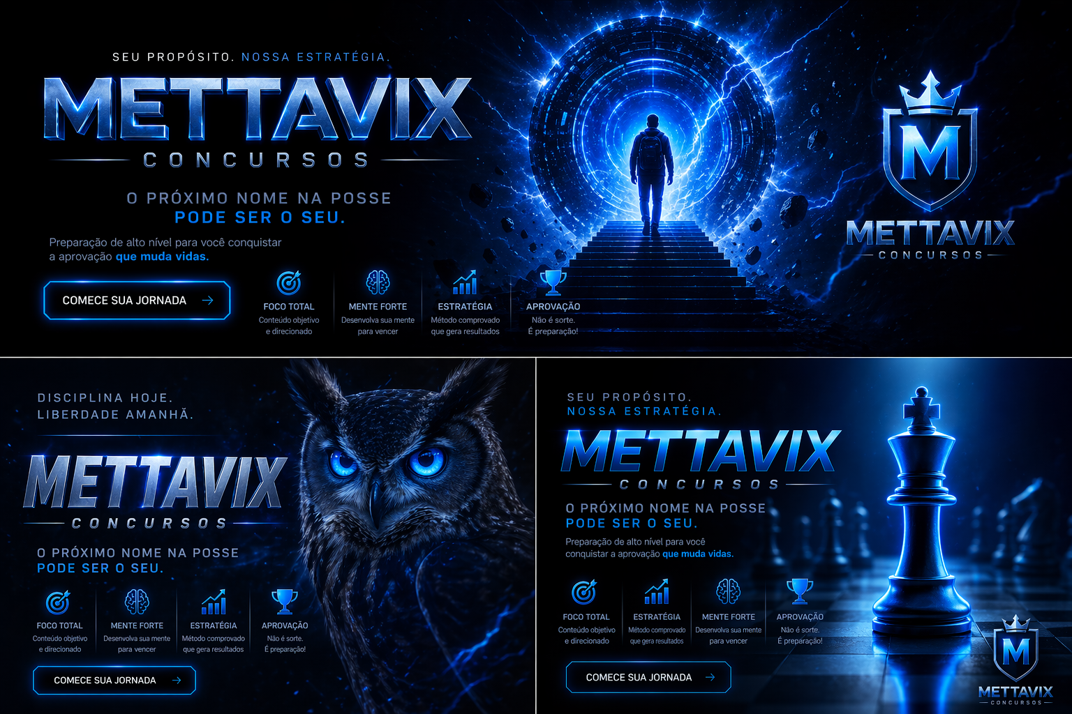 MettaVix Concursos — disciplina hoje, liberdade amanhã